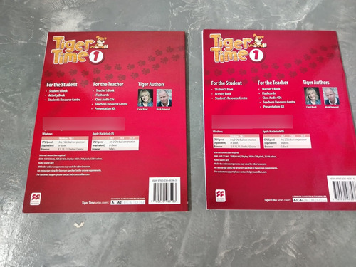 2 Libros: Tiger Time 1 Student's Book + Activity Book Inglés (Usado)