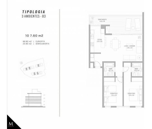 Imagen 2 de 12 de Departamento En Residence Pilará 3 Ambientes - 1° Piso| Mallmann Propiedades