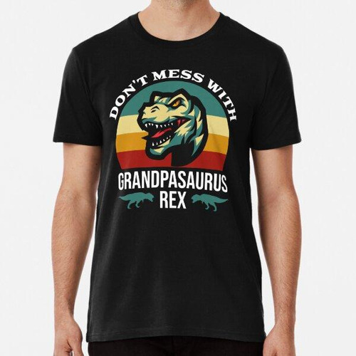 Remera Grandpasaurus Vintage Divertido No Te Metas Con Grand