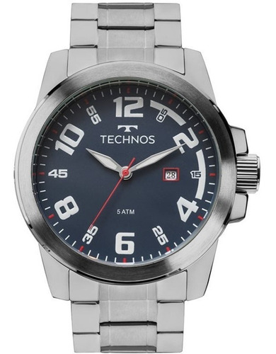 Relógio Technos Masculino Aço Prata Analógico - 2115mgr/1a