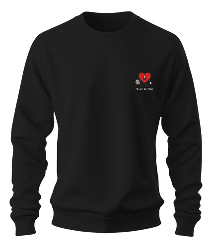 Sudadera Sweater Bordado Corazon Bunny Da Vinci Obra Arte