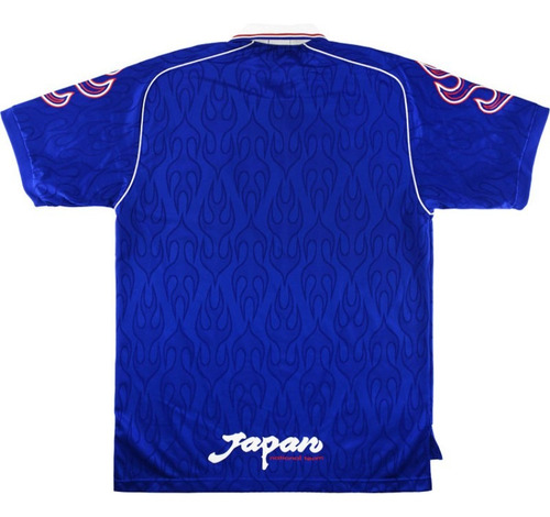 Camisa Japão 1998 Retrô Edição Limitada Masculina - Azul