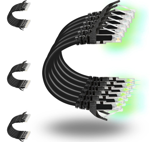 Cables De Conexión Cat6 1ft 24 Uds Cable Ethernet 10g Cable 