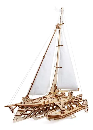Ugears Rompecabezas 3d Para Adultos Trimarán Merihobus - Mod