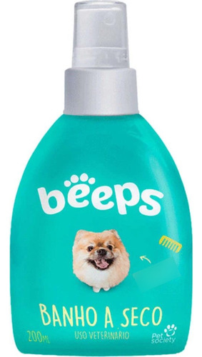 Banho A Seco Beeps Gato E Cachorro 200ml Pet Society