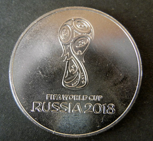 Moneda Rusia 25 Rublos 2018 Mundial Futbol Fifa - Modelo 1