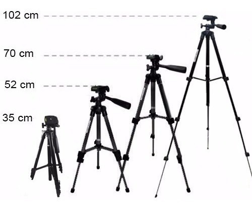 Tripode De Aluminio 4 Niveles 102cm Para Camara O Celular