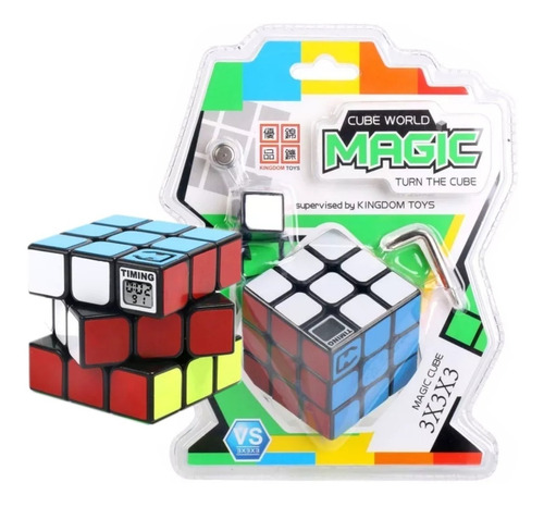 Cubo Magico 3x3 Cube World Magic Con Contador Jyj015 Manias