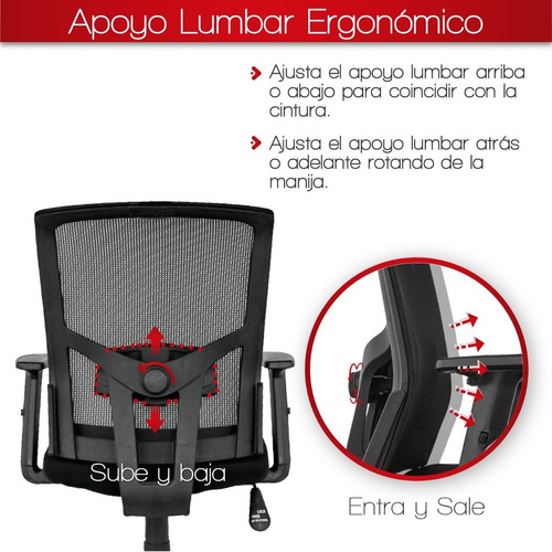 Imagen 2 de 6 de Silla De Oficina Tunja