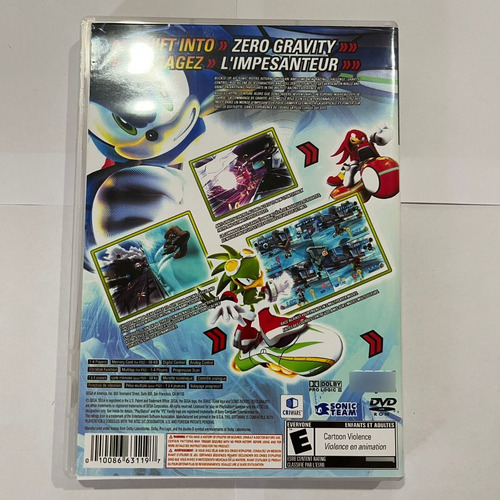 Sonic Riders: Zero Gravity Ps2 - Físico Com Capa