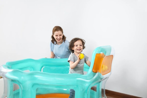 Inflable Trampolin Rebotador Naranja Infantil Brincolin
