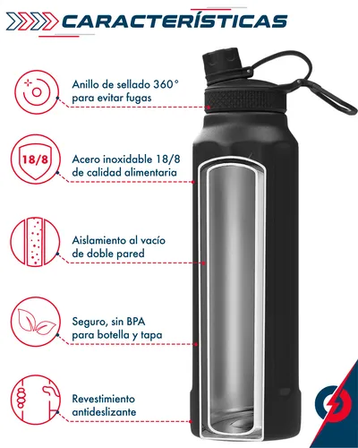 Termo Botella Agua Térmica Deportiva Gimnasio Oficina Pbold