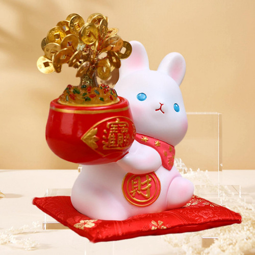Figura De Conejo Del Zodiaco Chino, Caja De Ahorro De Dinero