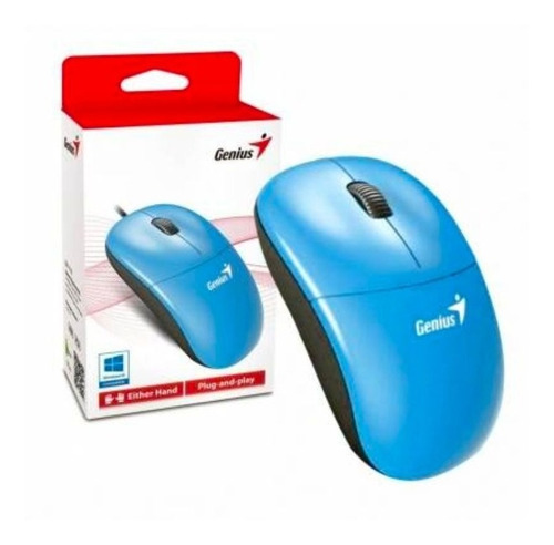 Mouse Genius Dx-135 Gr Usb Azul 3 Botones - Mini Isamilma
