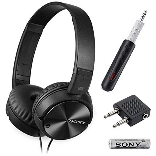 Sony Auricular Estereo Cancelacion Ruido Cable Negro + Linea