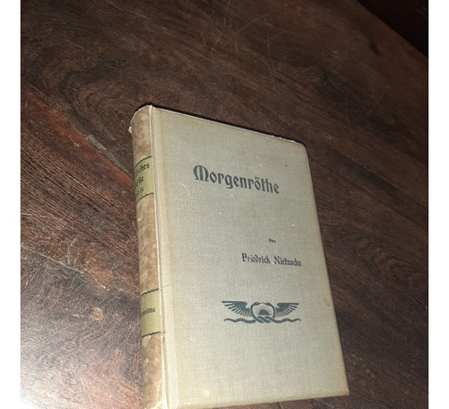 Friedrich Nietzsche Morgenrothe En Alemán 1905 Filosofía 