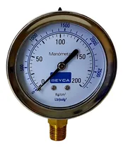 Comprar Manometro Beyca 100mm 1\u002F2 Inf. 200kg Inox-bronce Hermetico