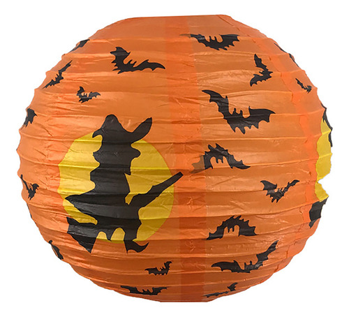 Farol De Papel De Halloween De 20 Cm Con Forma De Calabaza,