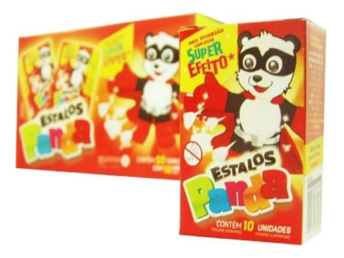 Panda Estalinhos Biribinhas - 100 Caixas X 10 Unid