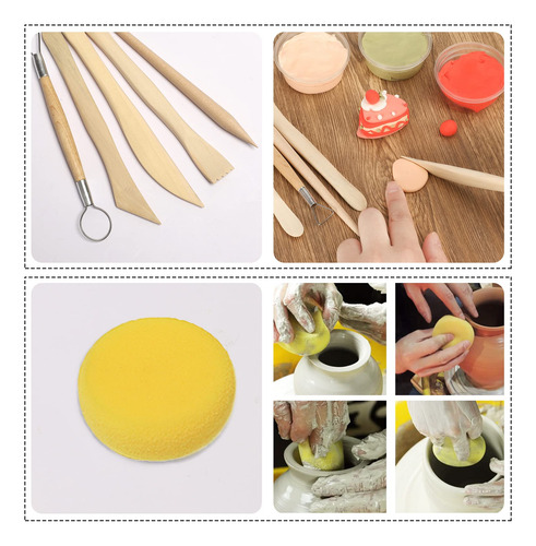 Kit De Herramientas Rubfac Para Arcilla Polimérica 24 Piezas