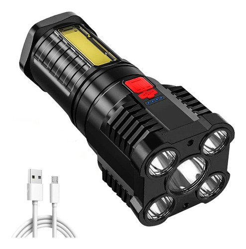 Linterna Recargable Ultra Potente 6 Leds Mecanico Hogar Caza