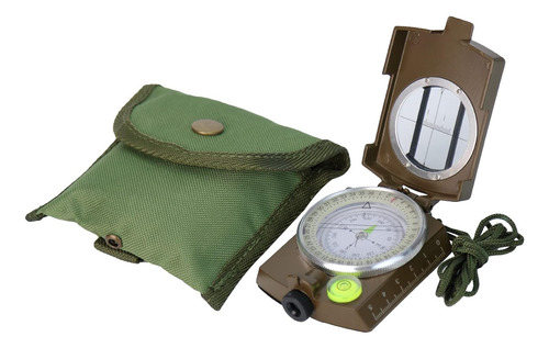 Brújula Militar Con Bolsa Y Cordón, Brújula Impermeable De M