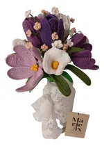 Comprar Ramo De Novia Tejido A Crochet, Flores Tejidas, Crochet