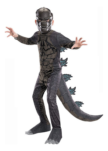 Disfraz Infantil De Godzilla Con Máscara Para Fiesta De Hall