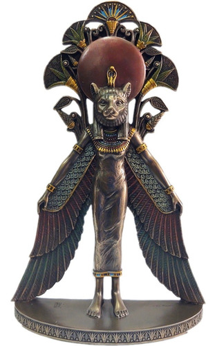 Placa De Pared Diosa Egipcia Sekhmet Con Alas De Isis