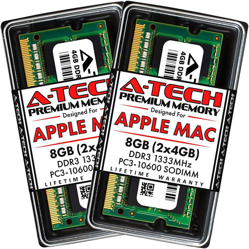 A-tech 8gb Kit (2x4gb) Ddr3 1333mhz Ram Para Apple Macboo...