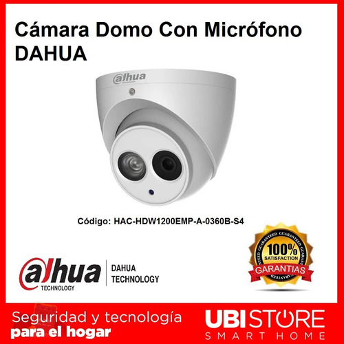 Imagen 3 de 8 de Cámara 4 En 1 Domo Con Micrófono 2mpx Ir 50m Marca Dahua