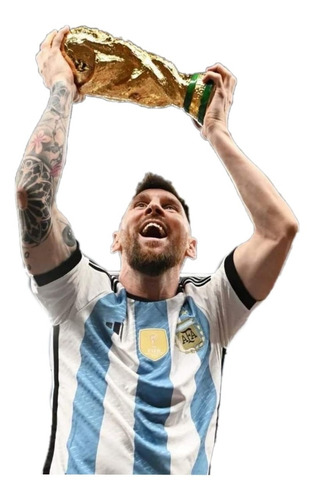 Calco Messi Campeon Del Mundo Para Termo