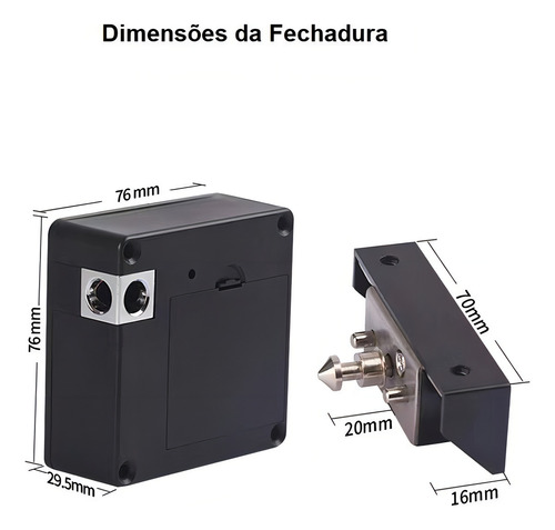 Cerradura invisible para muebles, App Ttlock, cajones y puertas, 5 V