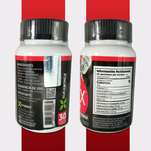 Kukaflex Forte Pack 4 Botes Glucosamina Y Ácido Hialurónico Sabor Sin Sabor