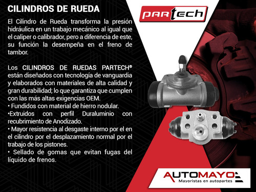 1-cilindro Rueda Tra Der Dodge D200 Pickup 8 Cil 5.9l 71