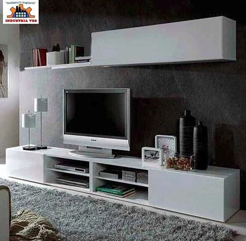 Mueble Centro De Entretenimiento Minimalista Melamine