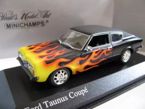 Ford Taunus Cupe 1970 - 1/43 Minichamps With Flames