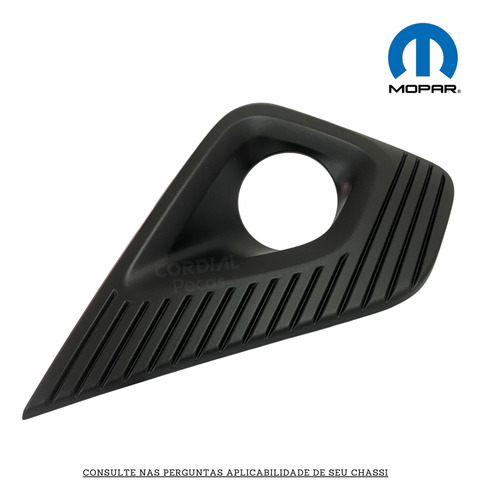 Moldura Farolete Farol De Milha Esquerdo Fiat Nova Fiorino