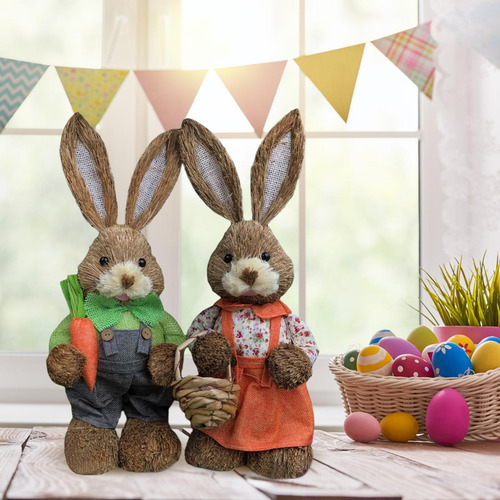 Dibujos Animados 1 Par De Pie De Pascua Estatuilla Estilo B