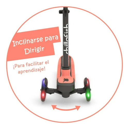 Scooter Infantil Chillafish Con Luces Verde