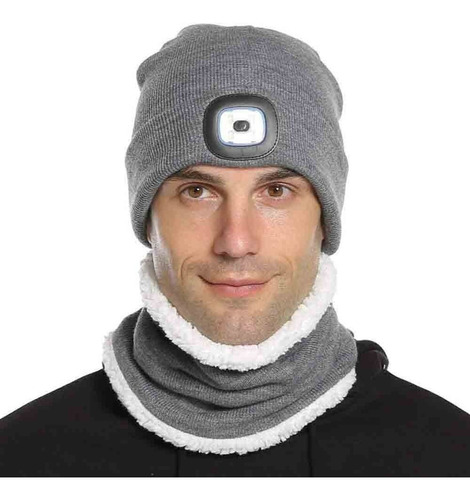 Gorro De Punto Led, Gorro De Senderismo, Que Emite Luz Calie