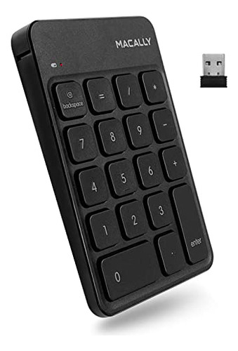 Teclado Numérico Inalámbrico Macally - Delgado 2.4g Usb -