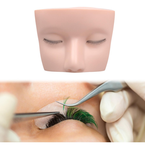 Maquillaje De Cabeza De Maniquí De Pestañas, Cabeza Práctica
