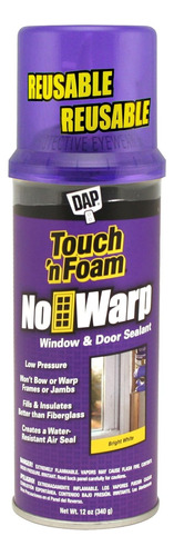 Dap 04000 Touch 'n Foam Warp Sellador Para Ventanas Y Puerta