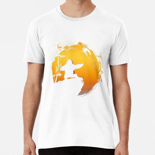 Remera Kung Fu Bear Po Tai Chi Sunset Silueta Algodon Premiu