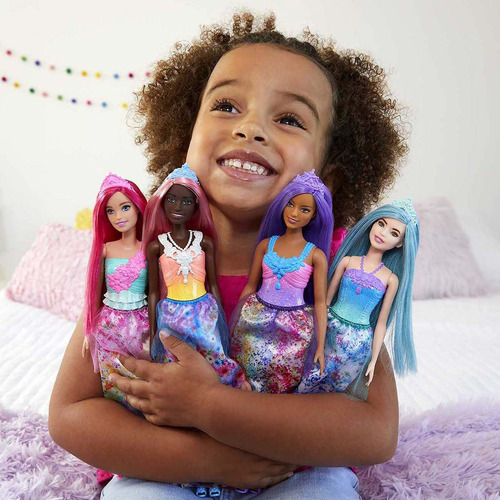 Muñeca Barbie Dreamtopia Princesa Cabello Azul Figura Mattel