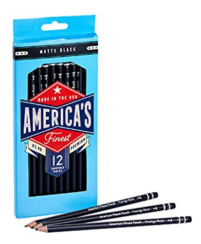 Lápices - America's Finest Pre-sharpened #2 Pencils, Made In