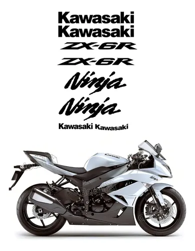Adesivos Compatível Ninja Zx-6r 2009 2010 2011 Branca R933 Cor