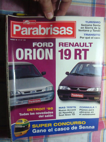 Parabrisas 197 Ford Orion Renault 19 Rt Accent Hyundai Seat