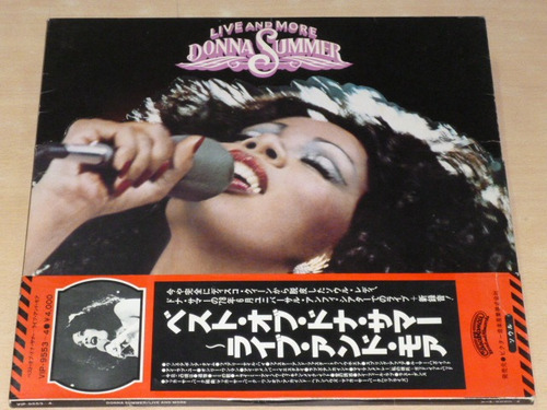 Donna Summer Live And More Vinilo Doble Japonés Con Obi